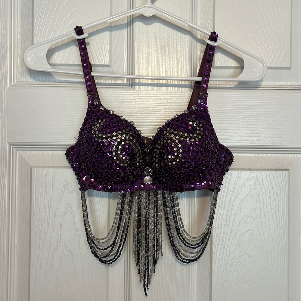 Purple Belly Dancing Bra